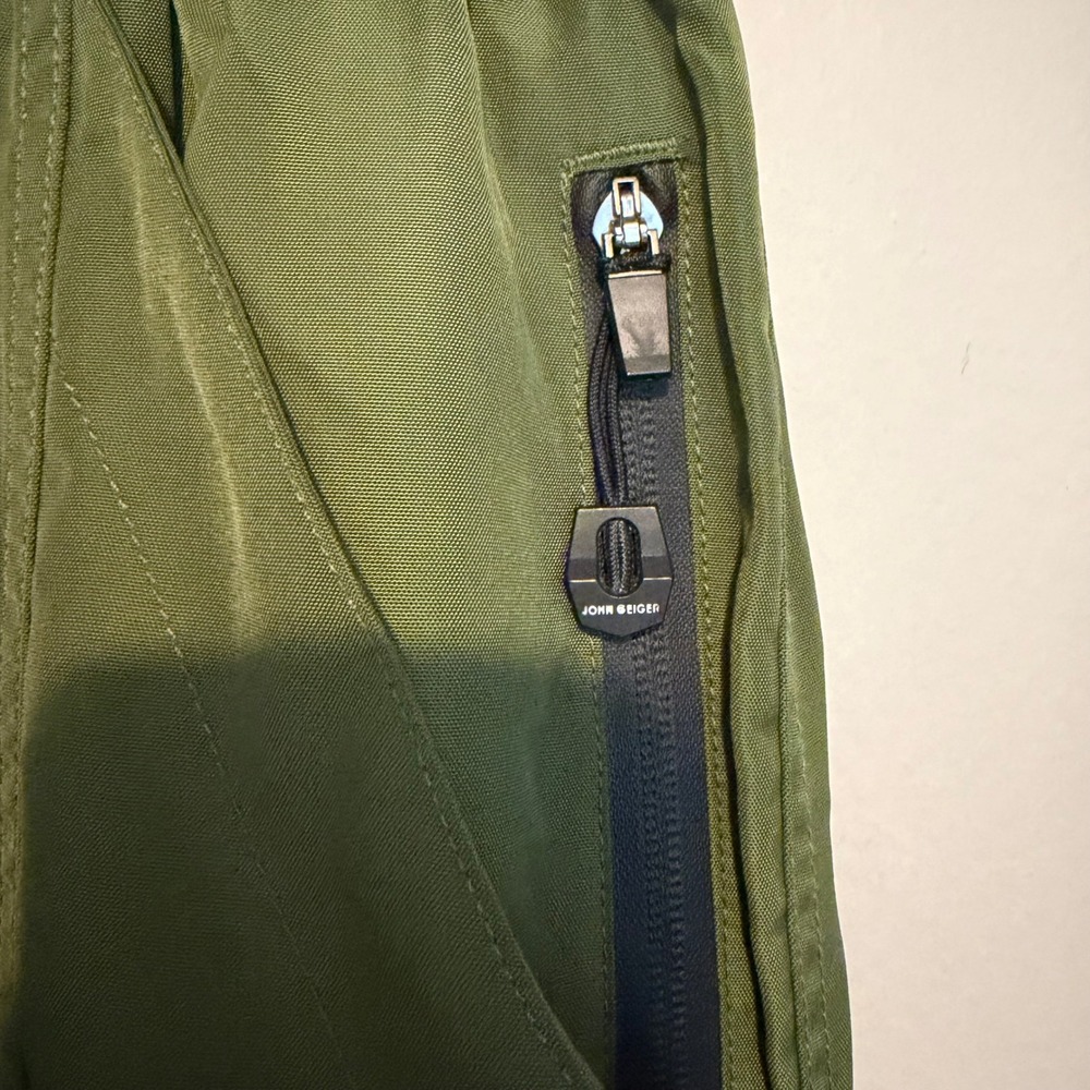 John Geiger Signature 9 Pocket Cargo Pants SZN 1 S Olive Orange archive pull on - Picture 4 of 6